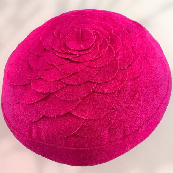 Deep Pink Dahlia Cushion - Winston Thomas Brand - Picture 1 of 4